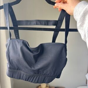 Black Strappy Sports Bra